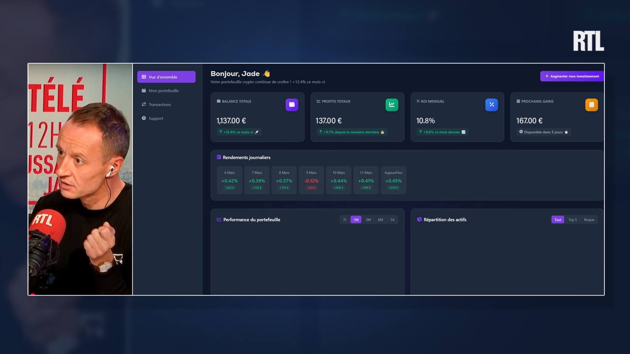 Interface de l'application